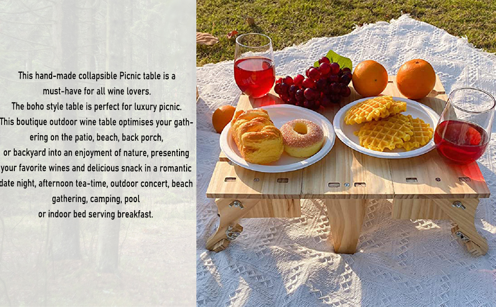 Wooden Outdoor Folding Picnic Table