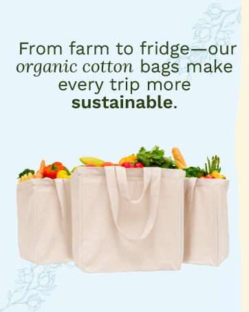 organic cotton mart grocery tote bags