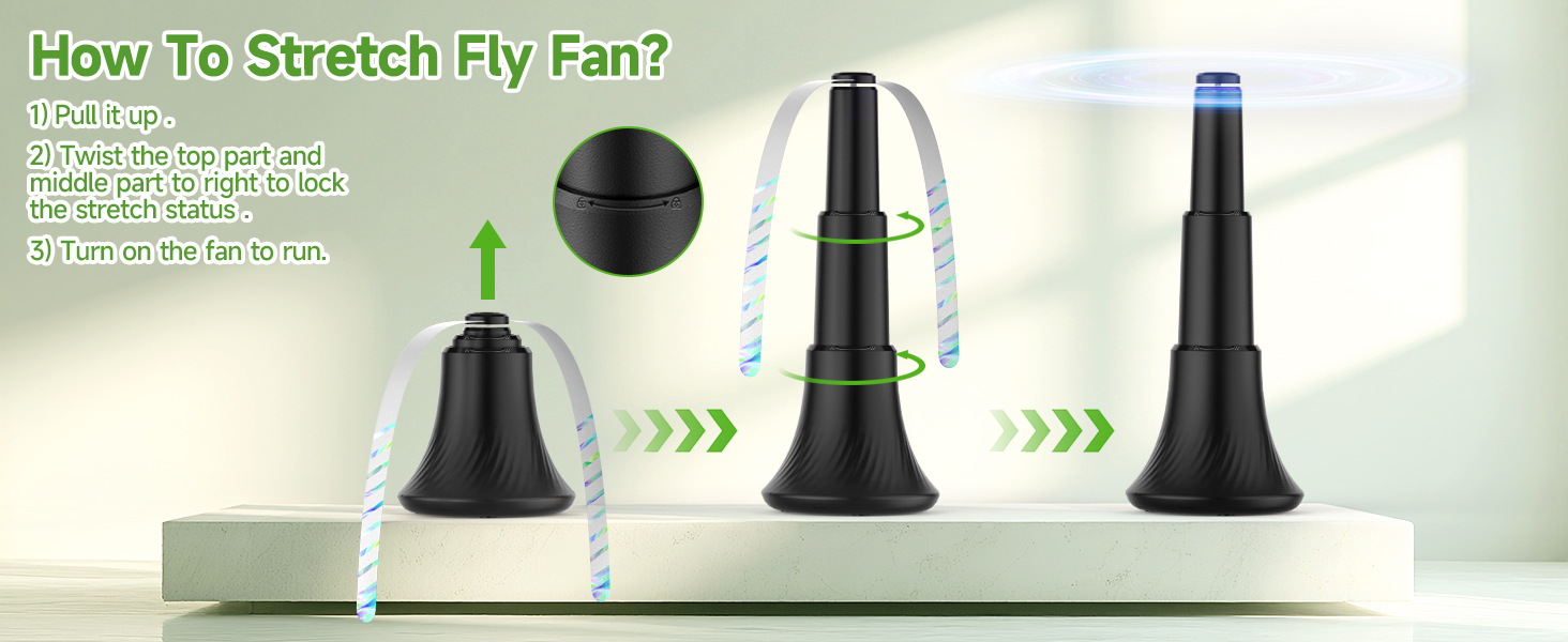 fly fans for table