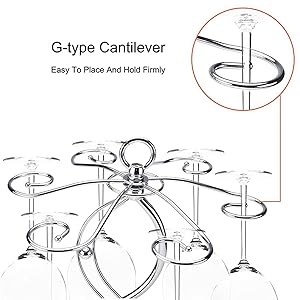 Features 6 wraparound screw hooks