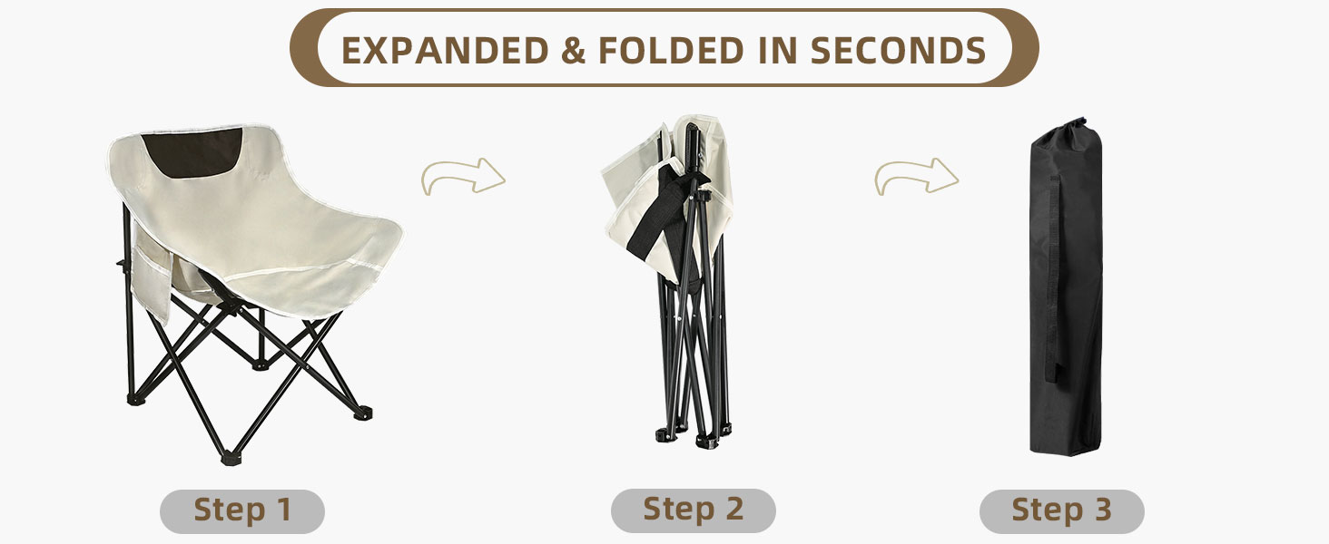 folding camping chair set