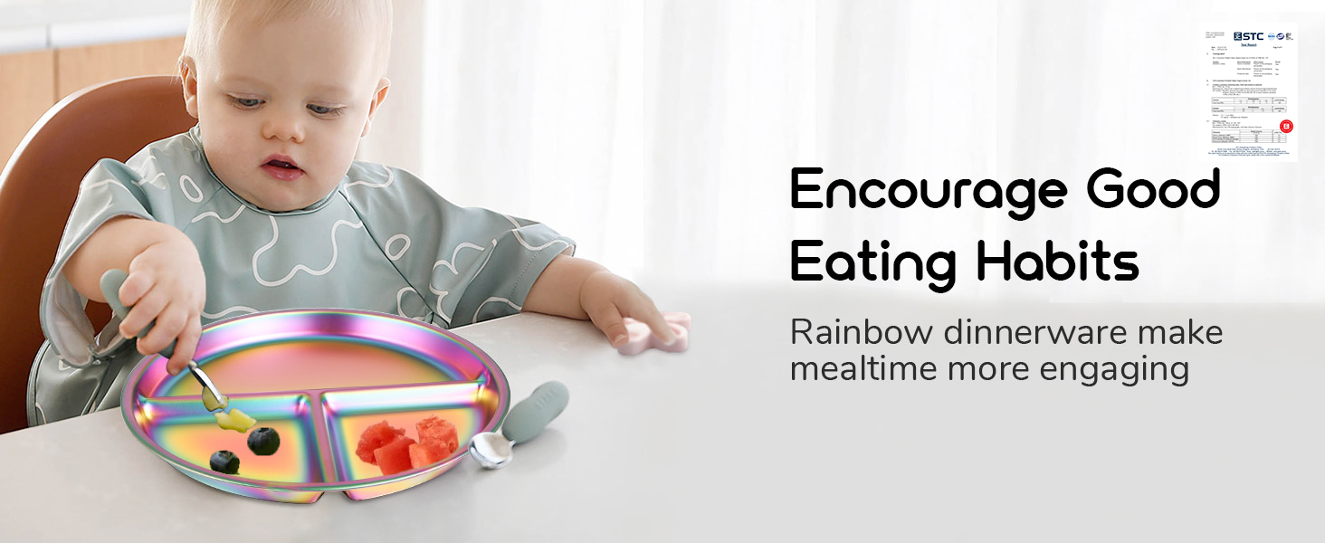 stainless steel plates for kids