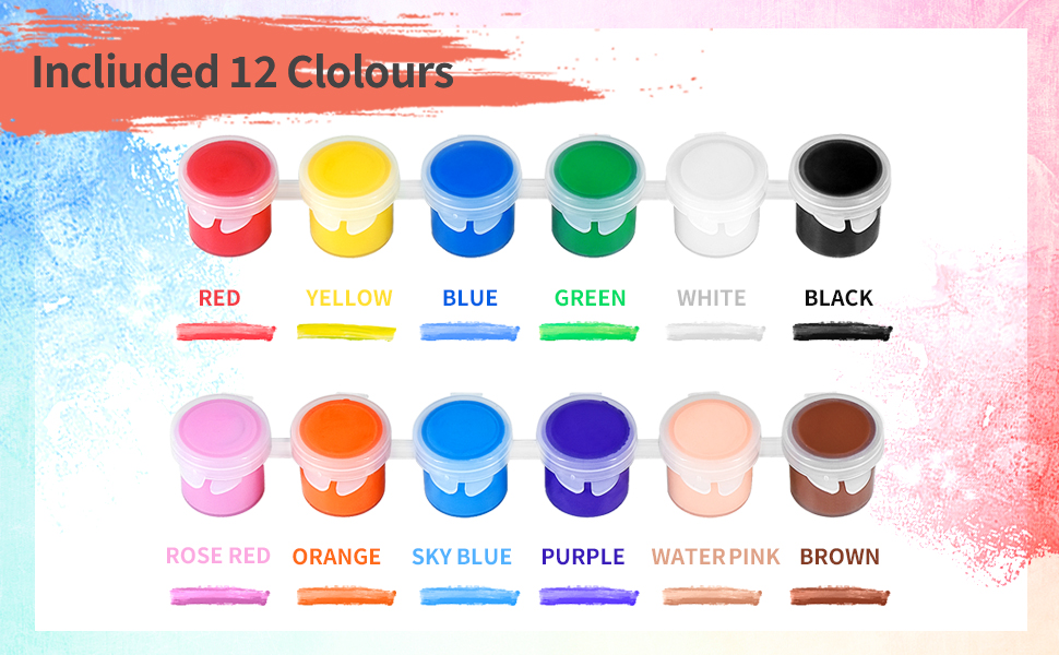 acrylic paint set for adults panel de oil sets palette beginners rock sip water-color