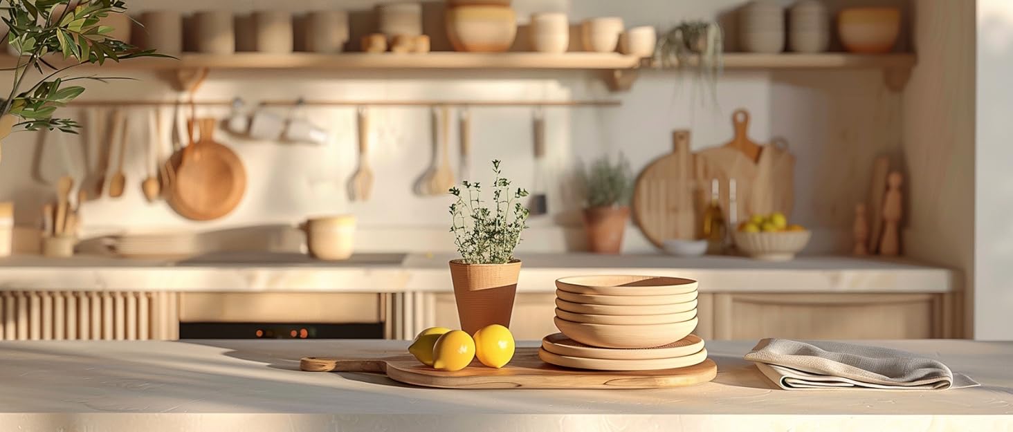wheat straw dinnerware set