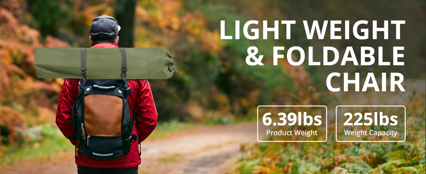 Outdoor Folding Camping Chair with Carrybag