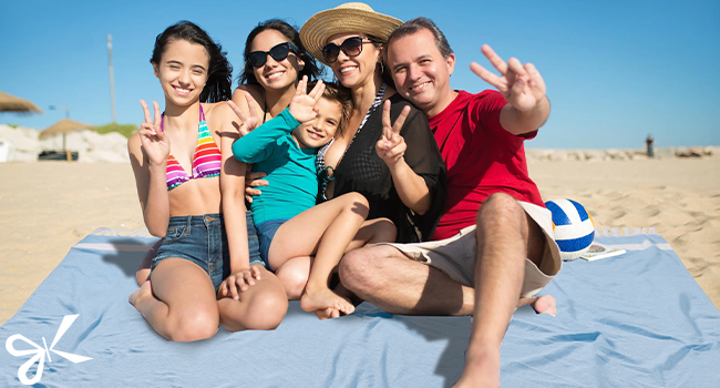Oversized Turkish Beach Towel Blanket