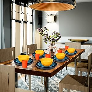 unbreakable plates and bowls sets