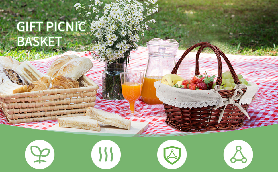  Wicker Gift Picnic Basket