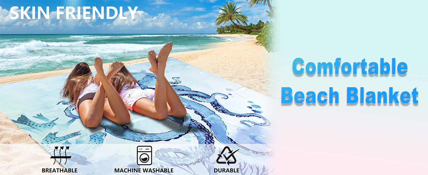 soft and comfortable beach blanket