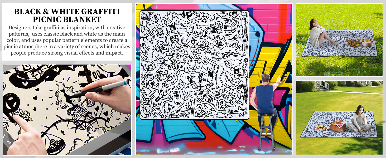 Graffiti Picnic white