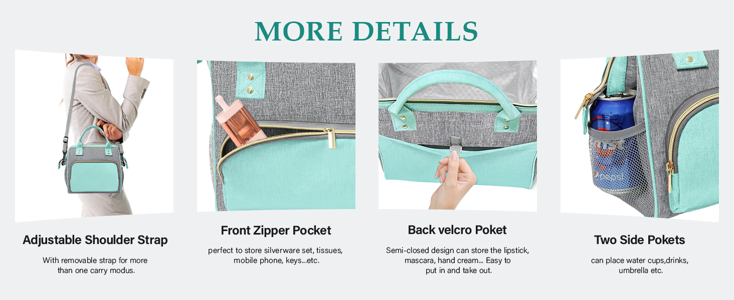 Lunch Bag with Pockets