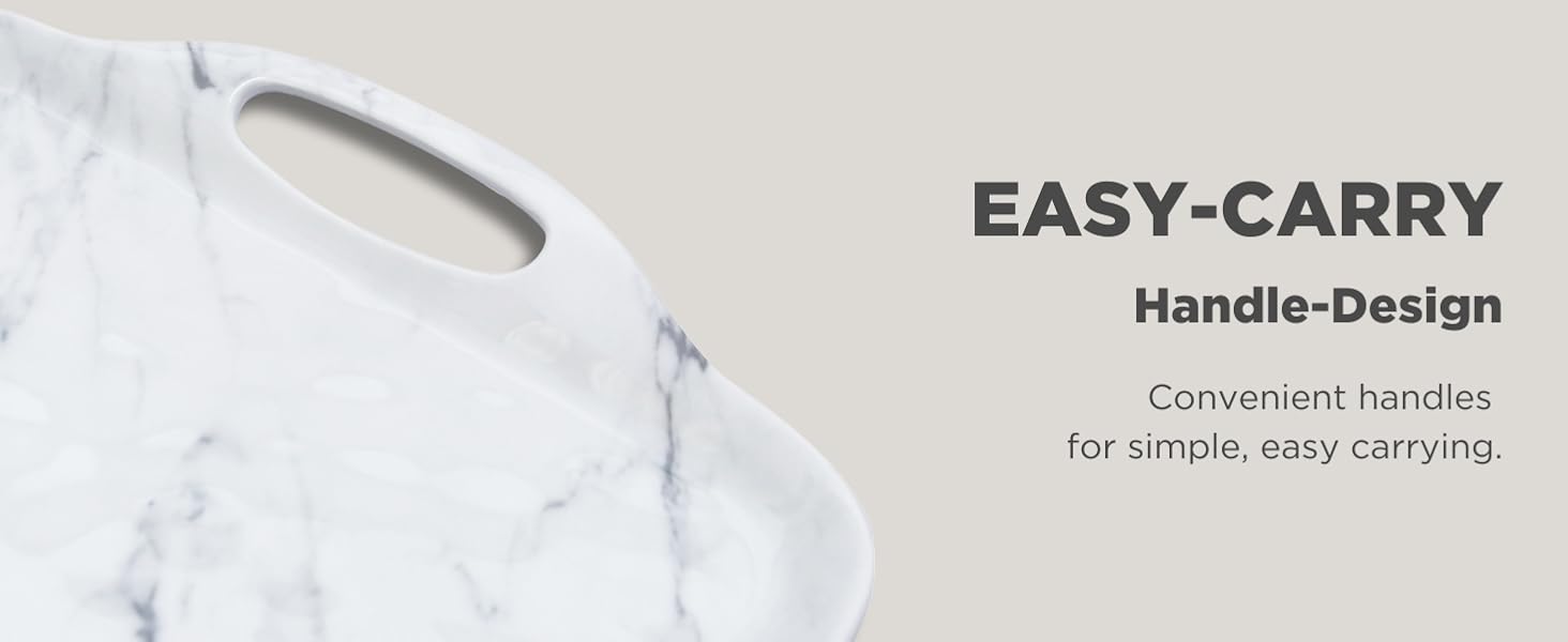 serving tray with handle