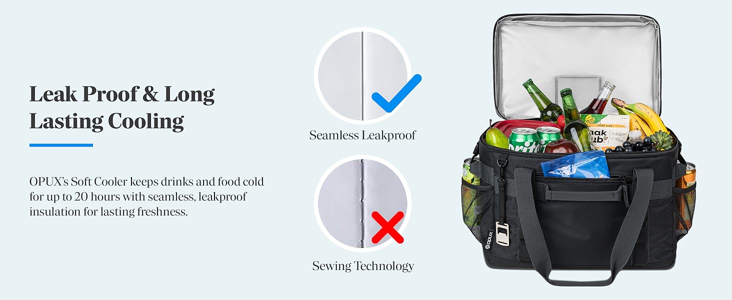 leakproof waterproof cooler bag cooling drinks food containers fresh hot cold