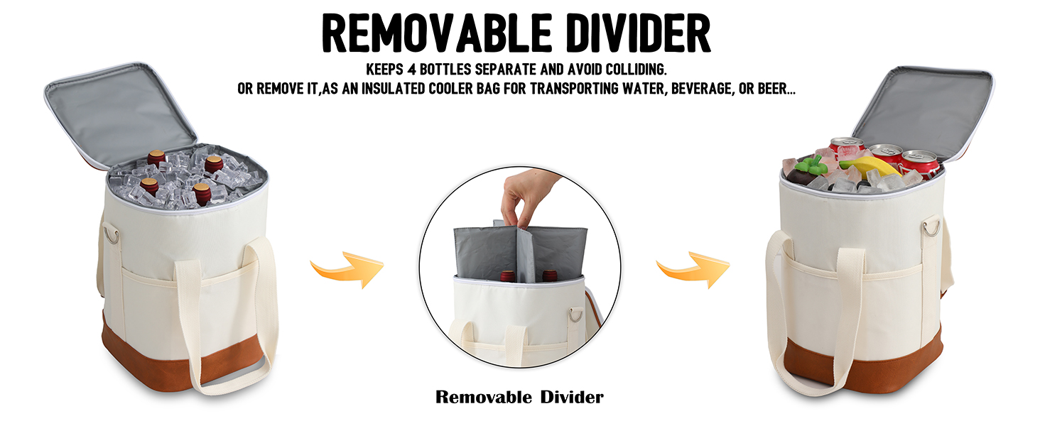 wine tote cooler bag
