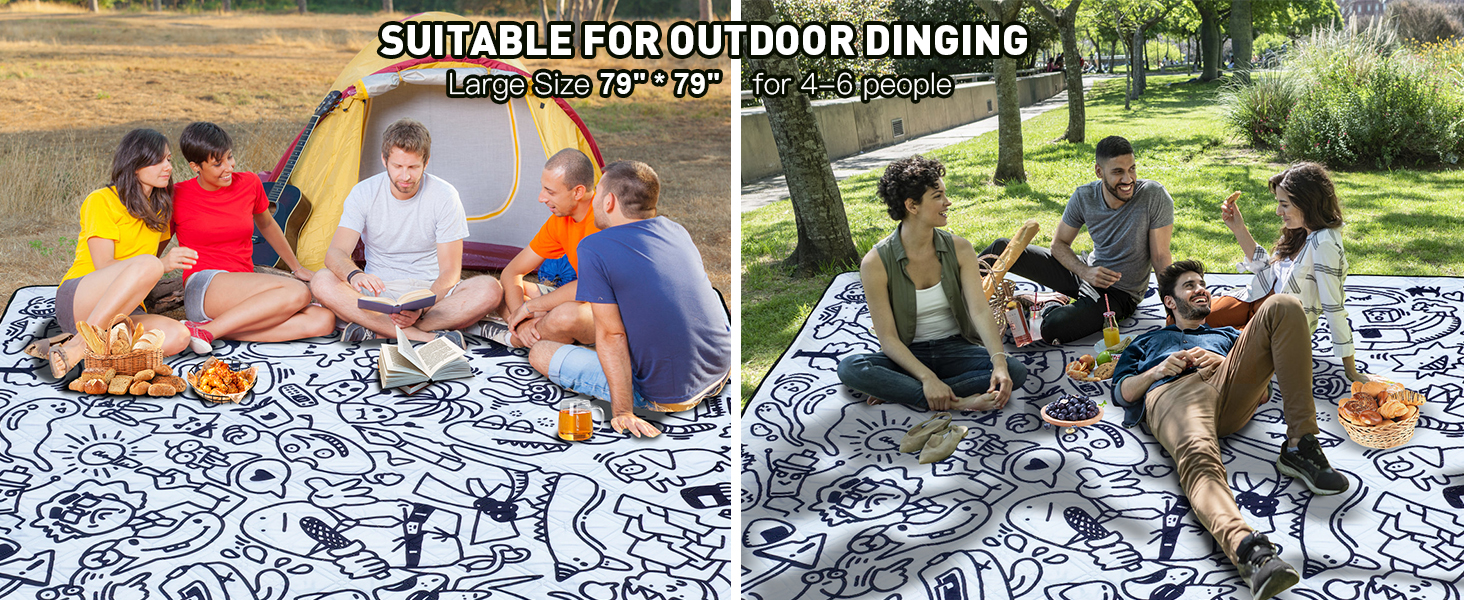 Graffiti Picnic white