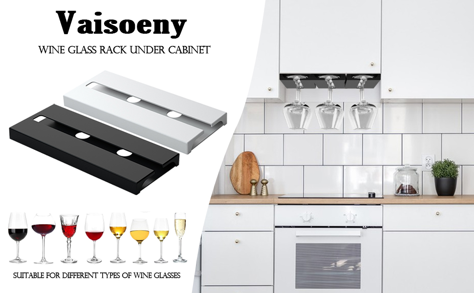 Wine Glass Holder Under Shelf