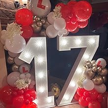 Red and White Balloons