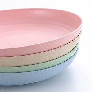 Unbreakable Wheat Straw Plates 9 inch