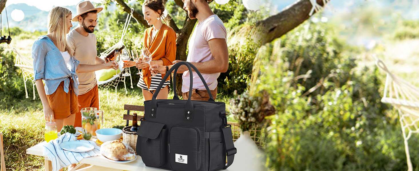 Hafmall large lunch bag for picnic