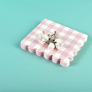 Pink Gingham Plate