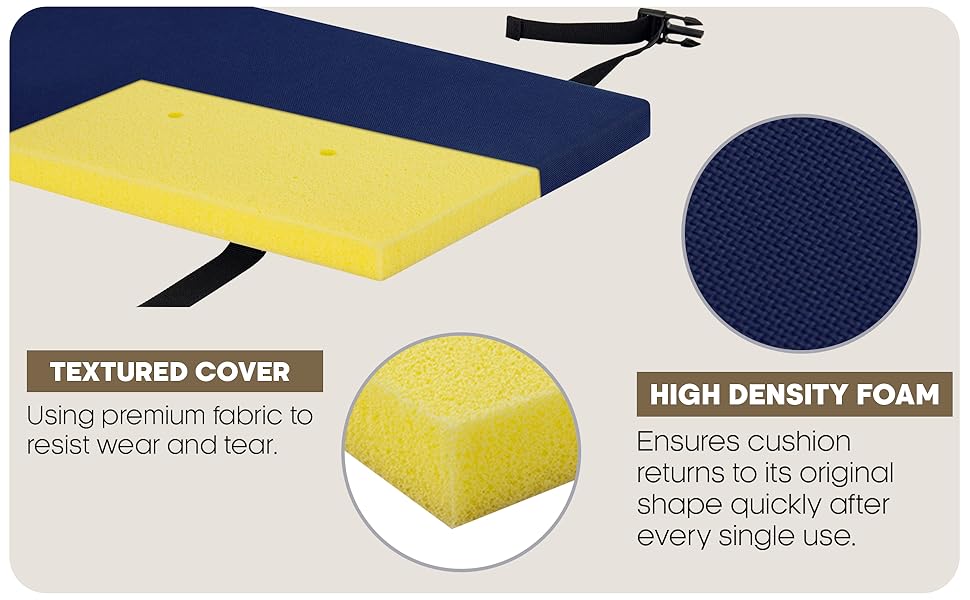 6 ft bench cushion picnic padded 72 inch outdoor cover long