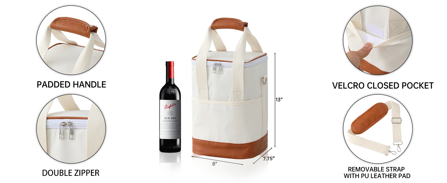 wine tote cooler bag