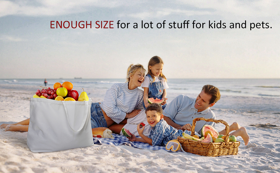 Largest Canvas Tote Bag for Big Size