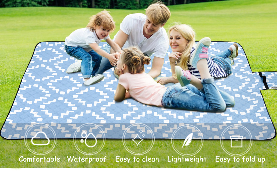 Large Picnic Mat Foldable Outdoor Blankets Sandfree Beach Blanket Washable