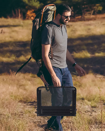 folding grill table