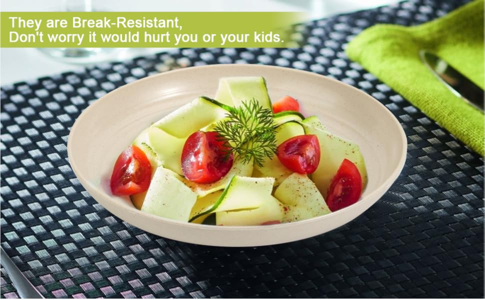 Unbreakable Wheat Straw Plates