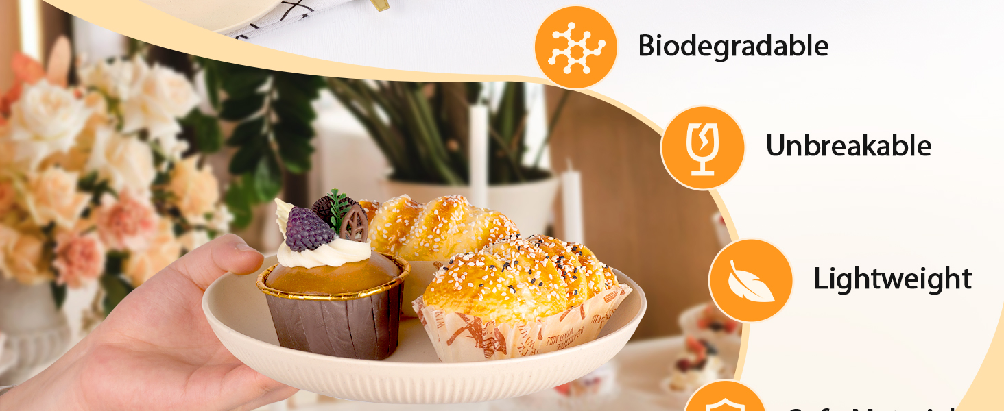Product Features: Biodegradable, Unbreakable, Lightweight, Safe Material