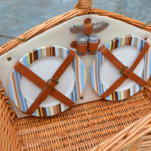 Picnic Basket with Santa Cruz Plates