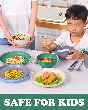 camping utensils cooking set dishware set for 4 rvplate and bowl set kids dishes dinnerware sets