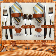 Picnic basket with Santa Cruz napkins