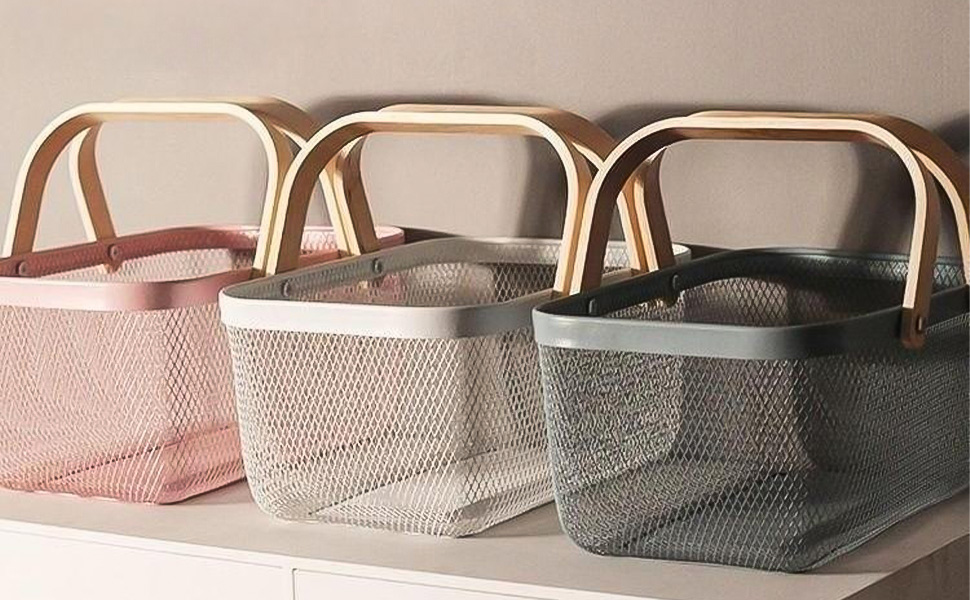 Mesh Steel Storage Organizer Basket