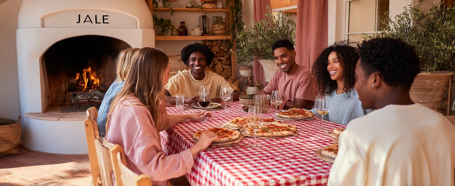 red gingham tablecloth
