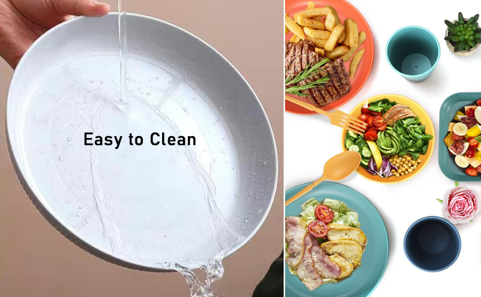 Unbreakable Cereal Bowls 24 oz -Reusable