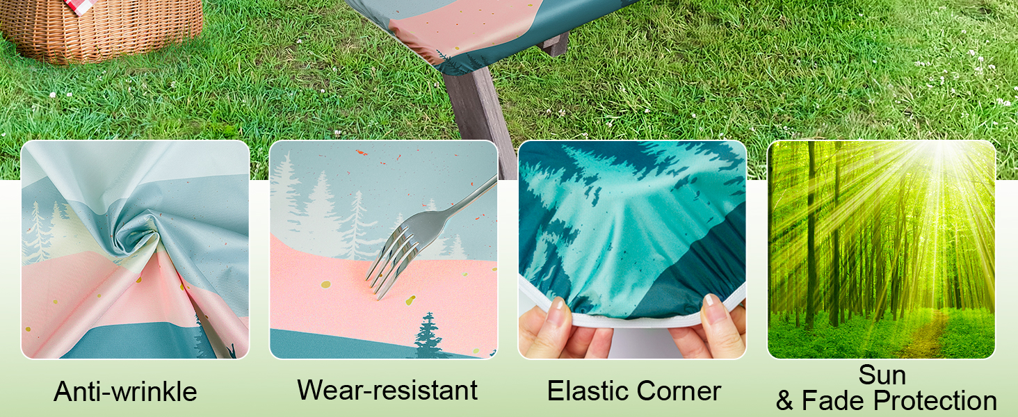 picnic table cover with bench covers