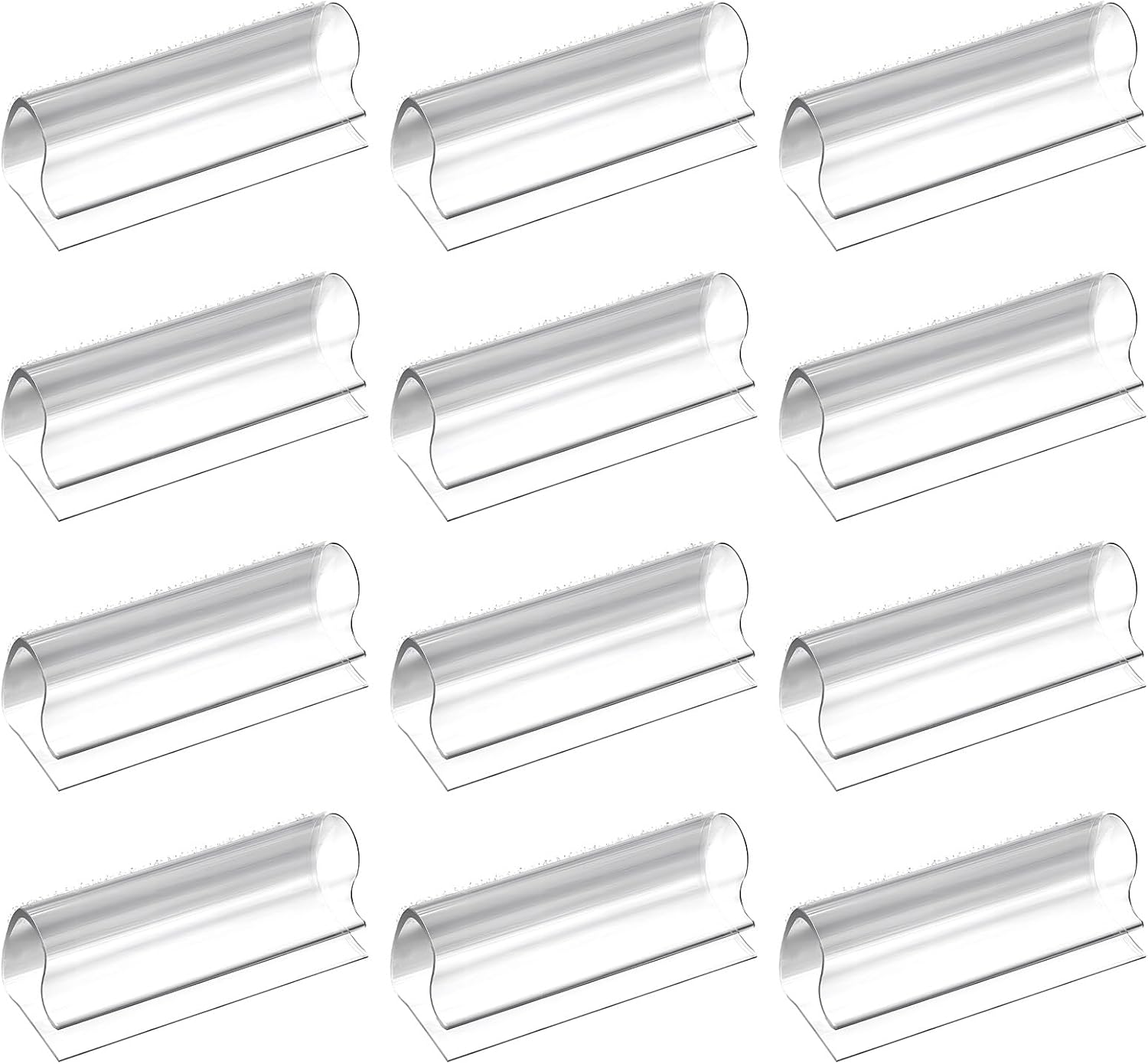 12 Pcs Clear Table Skirt Clips Acrylic Table Cloth Clips for Folding Tables, Tablecloth Clamps for Indoor Outdoor Events Wedding Meeting Party Picnic Banquet