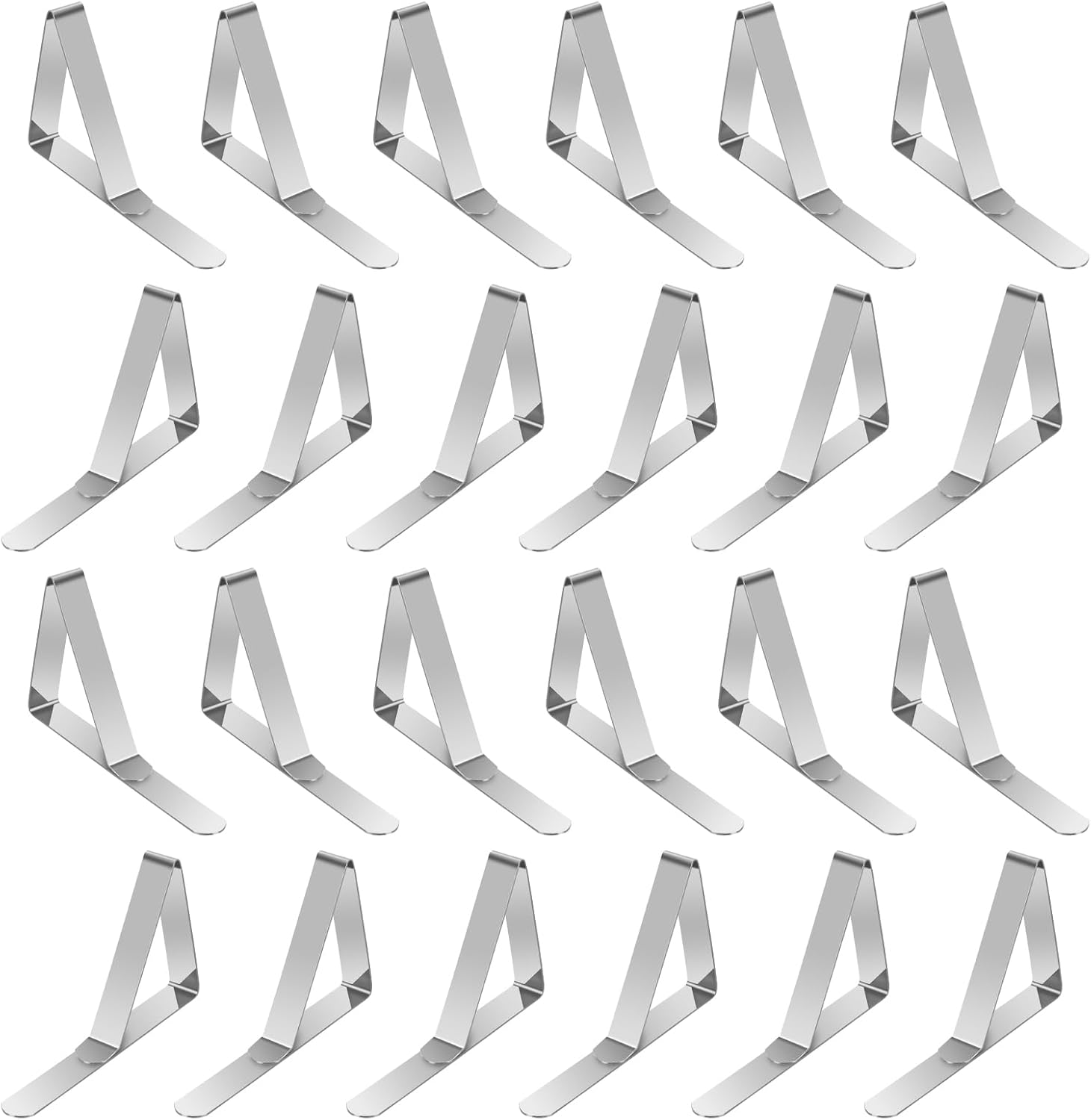 24Pcs Outdoor Picnic Table Clips - High Quality Stainless Steel Tablecloth Clips for Outdoor Tables Picnic Camping,Table Tablecloth Fixing Clips