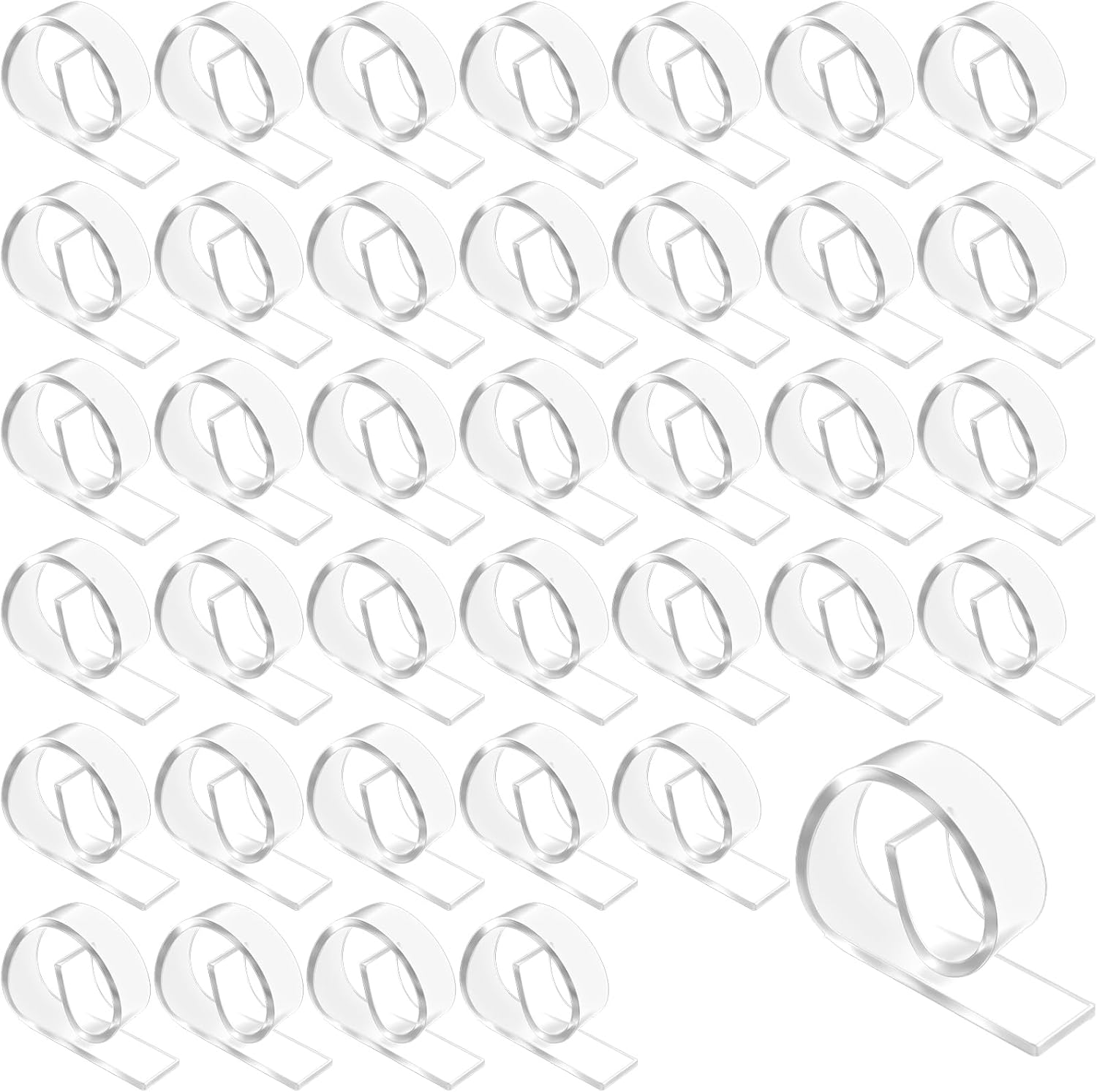 36 Pcs Clear Tablecloth Clips Plastic Transparent Table Cloth Clips Windproof Table Cover Holder Clamps for Securing Tablecloths Indoor Outdoor Party Wedding Christmas Event Picnic Camping