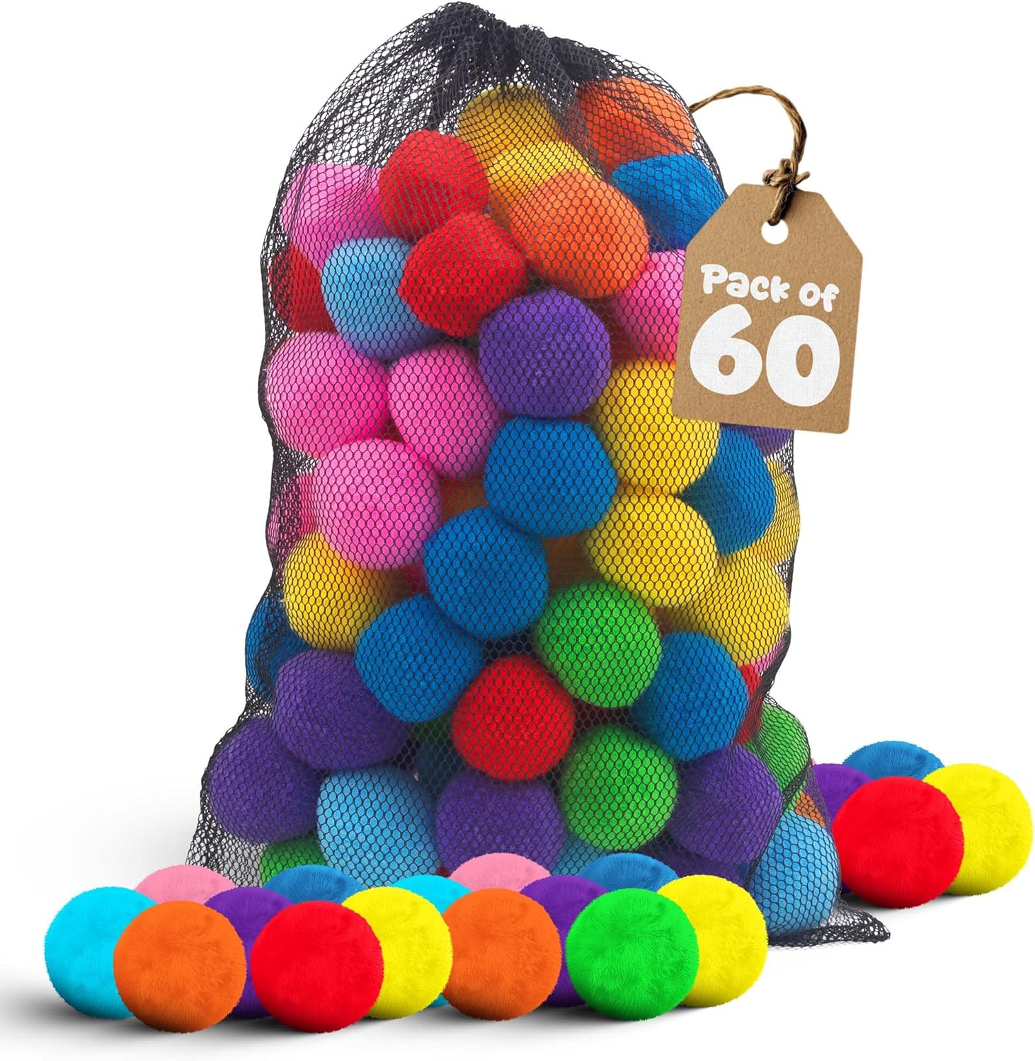 60 PCS Reusable Water Balls – Reusable Water Balloons for Kids & Adults, Outdoor Water Toys for Pool, Beach & Backyard Games – Fun Summer Toys for Boys & Girls, Great for Party Play