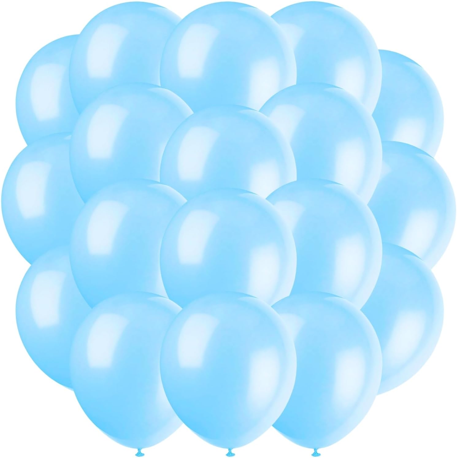 Baby Blue Latex Balloons, 9" (20-Pack) - Premium-Quality & Vibrant Party Decorations, Perfect for Any Celebration