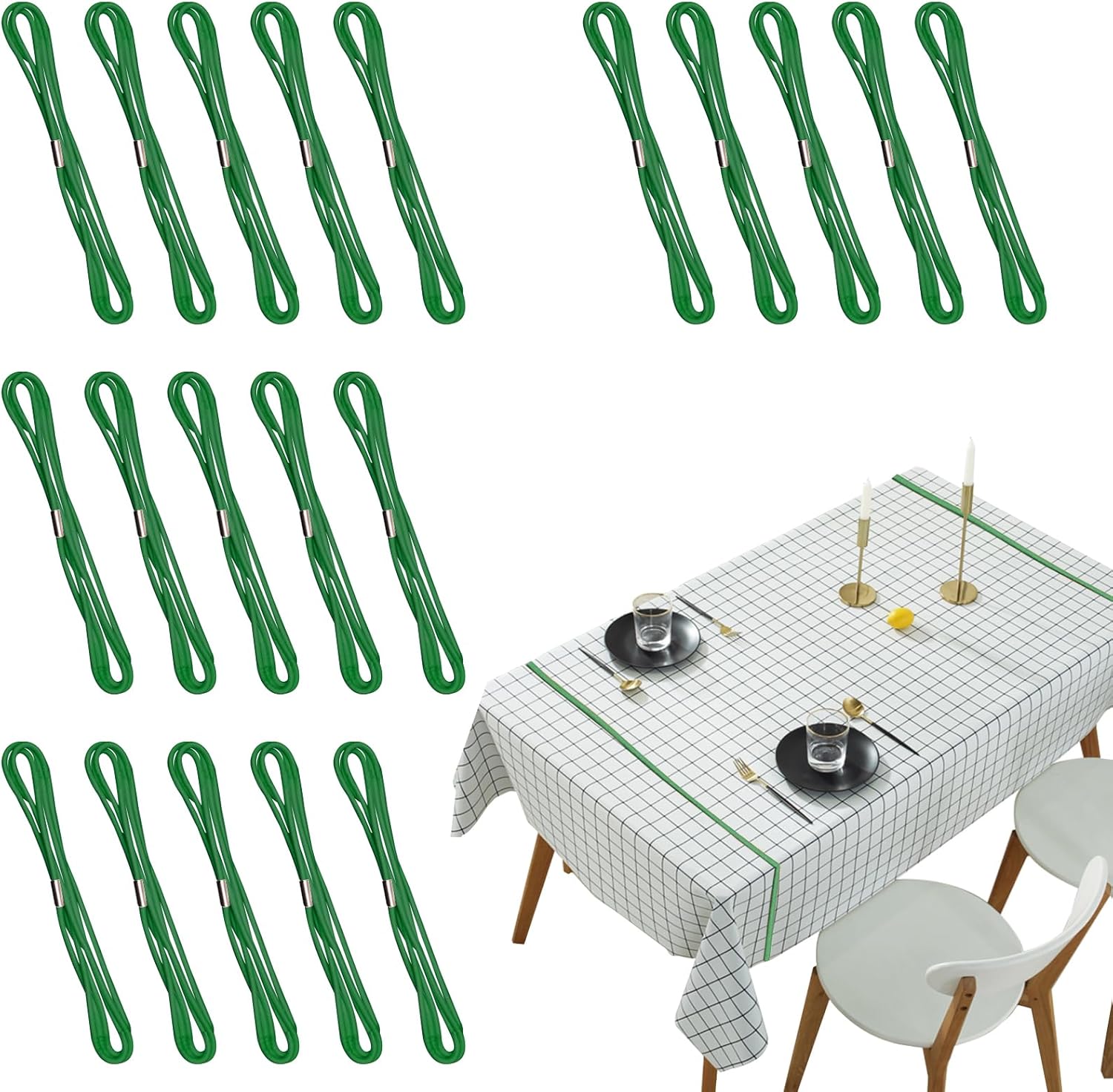 ELANE 20 Pcs Picnic Tablecloth Clips for Outdoor Tables,Picnic Table Clips for Tablecloth Clamps