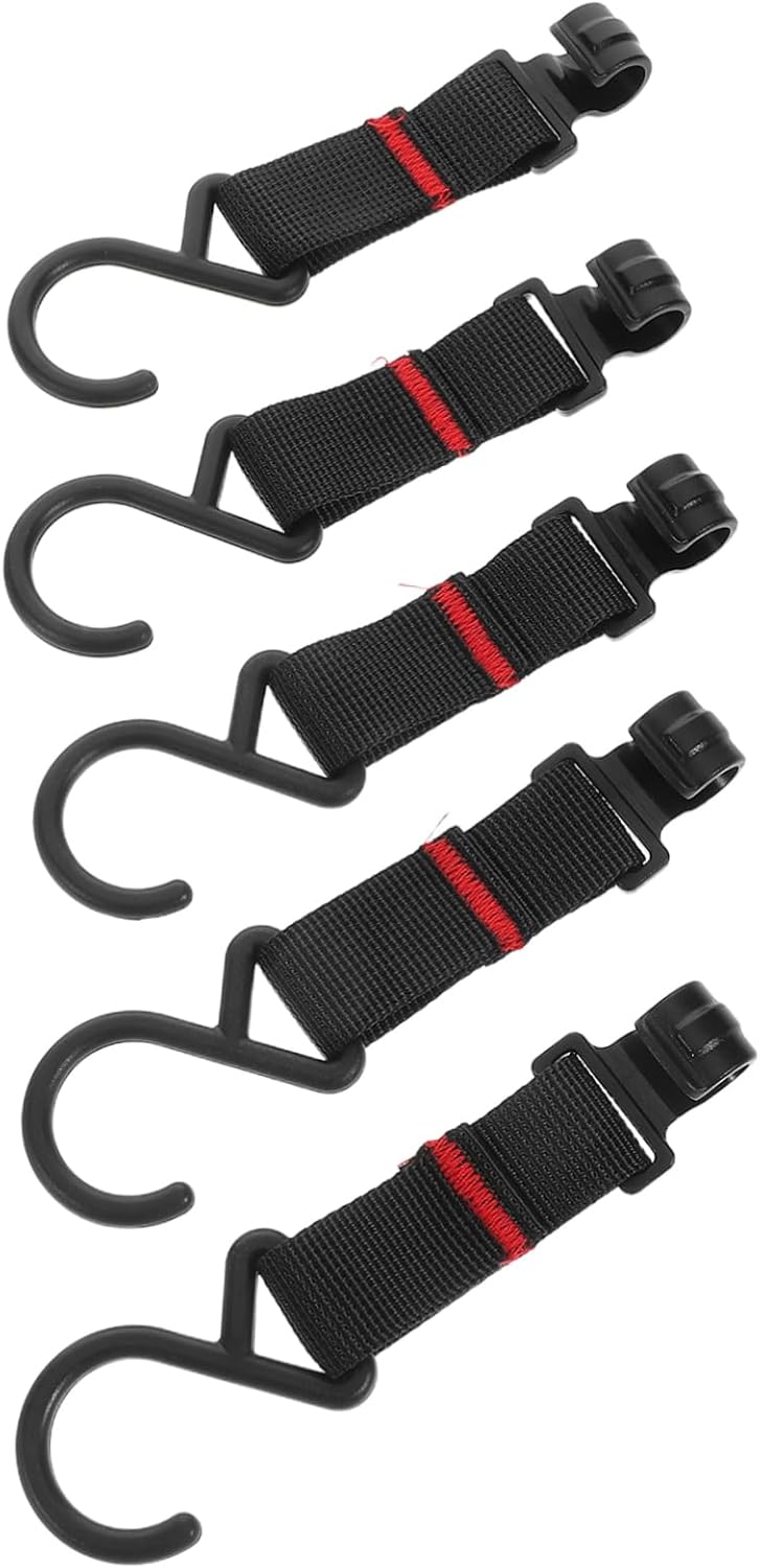 Garneck 5pcs Camping Gear Organizer Hooks Sturdy Utility Hangers for Tent Poles Camping Racks and Picnic Setups Versatile Outdoor Hanging for Hiking and Hunting