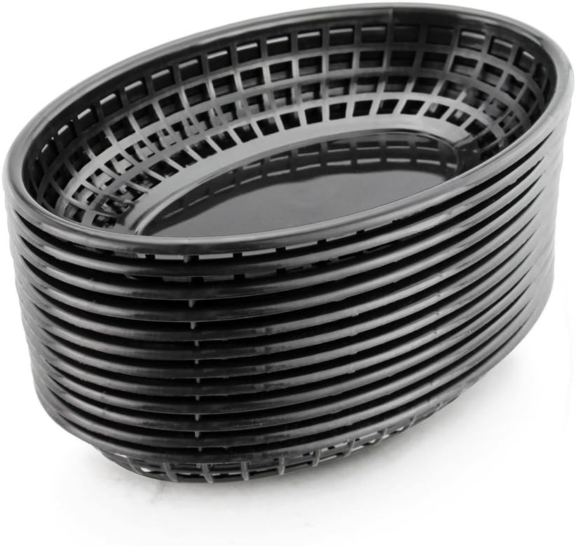 New Star 44157 Fast Food Baskets, 9 1/4-Inch By 6-Inch, Set of 36, Black
