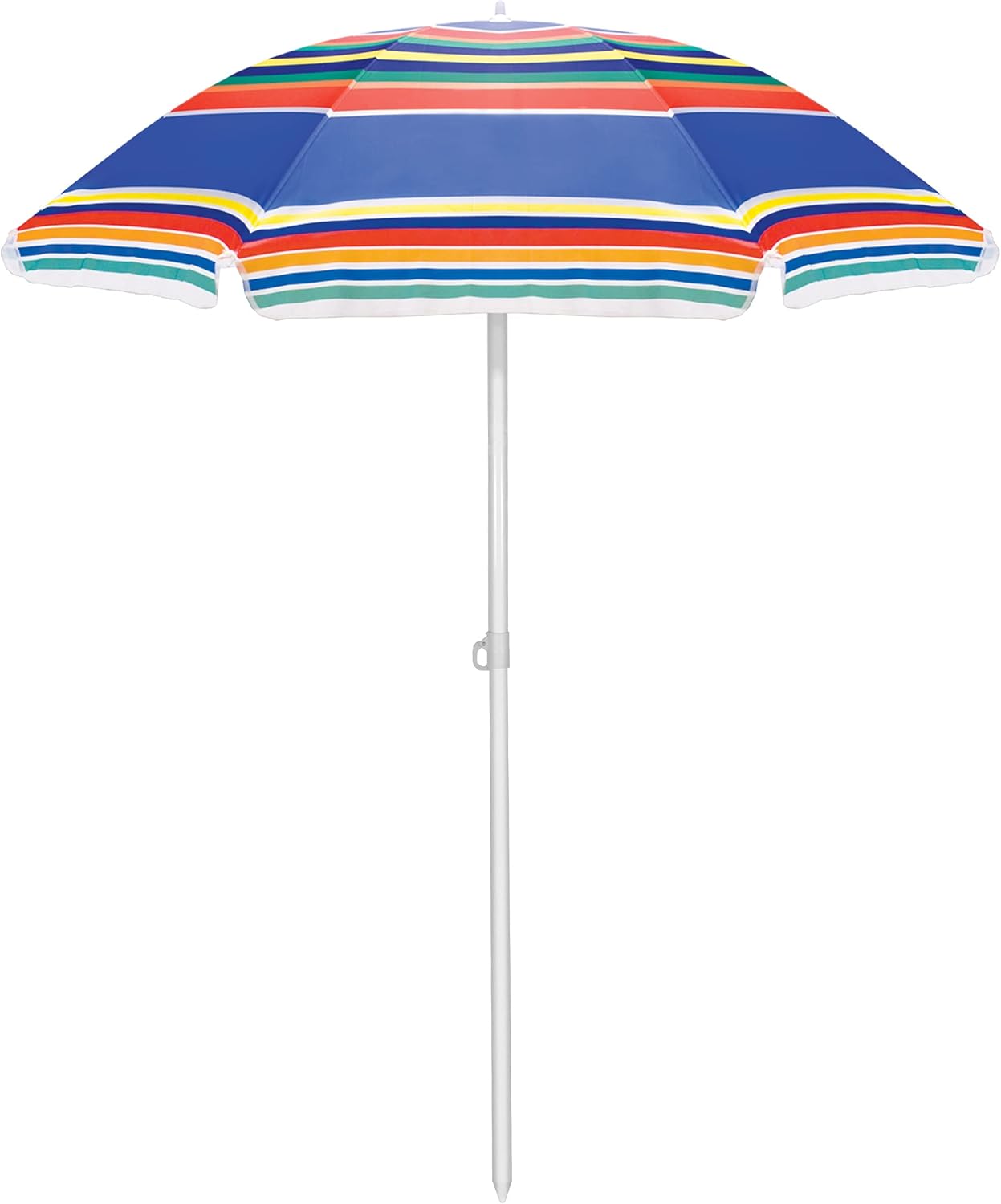 ONIVA - a Picnic Time brand 5 Ft. Portable Beach Umbrella, Lightweight Sun Shade Umbrella with Adjustable Tilt and UV Sun Protection