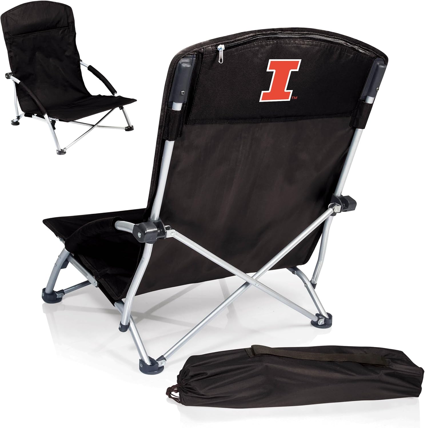 PICNIC TIME NCAA Unisex-Adult NCAA Tranquility Beach Chair with Carry Bag