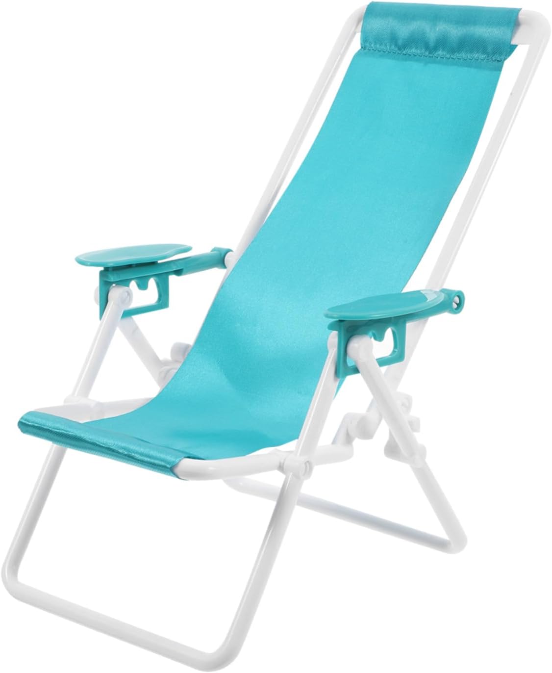 SEWOART Miniature Beach Chair Dollhouse Accessory Comfortable Portable Lounger for DIY Fairy Garden and Outdoor Picnics Durable Plastic Design for Relaxation and Stability