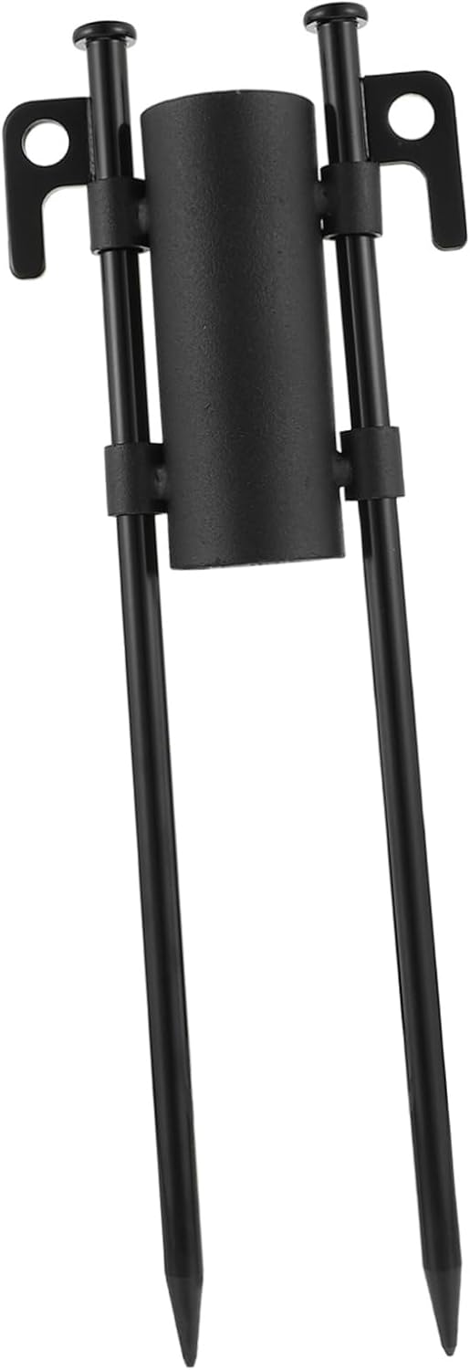 VICASKY 1Set Camping Pole Fixator with Canopy Ground Support Stakes Durable Stand for Tent Fixing Outdoor Activities Fishing BBQ and Picnics